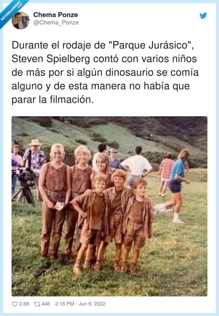filmación,dinosaurio,parque jurásico,durante,steven spielberg