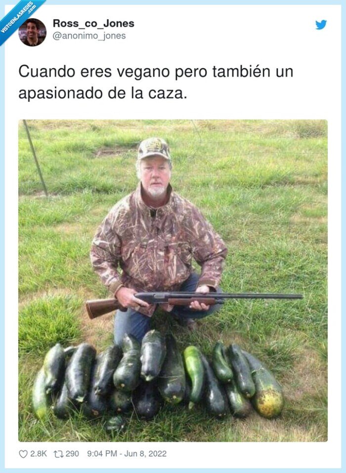 apasionado,vegano,caza,calabacín