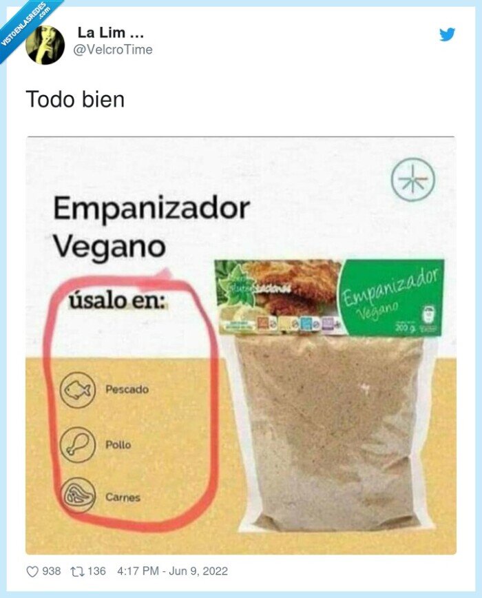 vegano,empanizador,pescado,pollo,carne