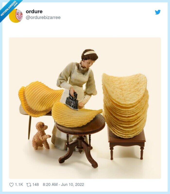 patatas,onduladas,planchar