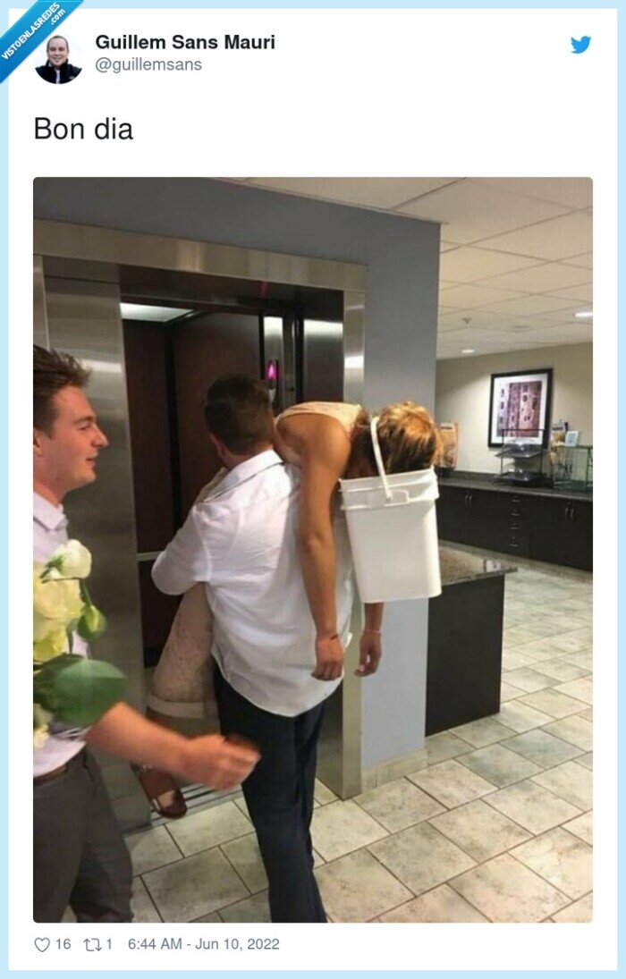 cubo,vomitar,mujer,llevar