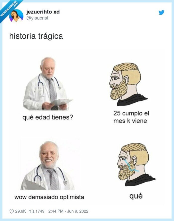 optimista,edad,enfermedad