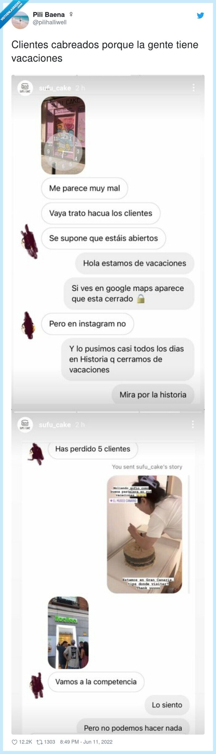 vacaciones,cabreados,clientes,tienda,cerrado