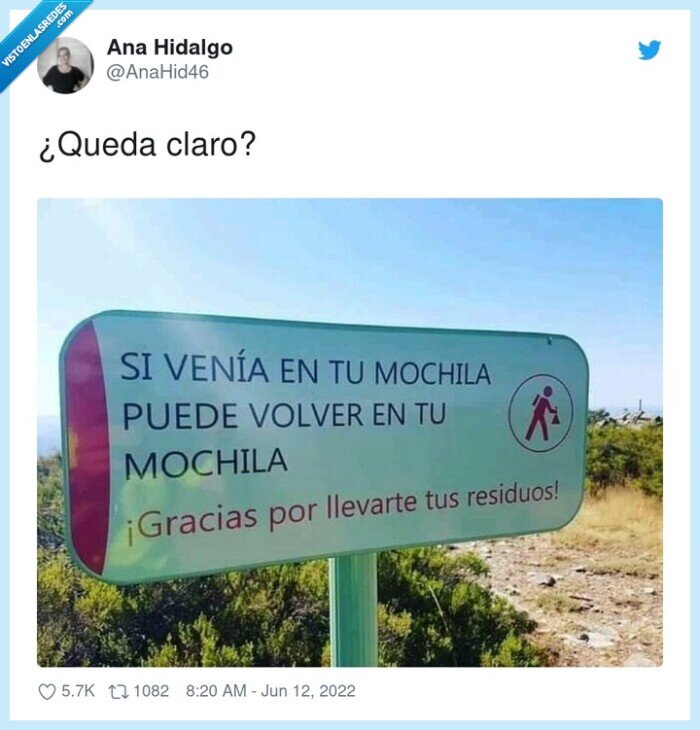 mochila,residuos