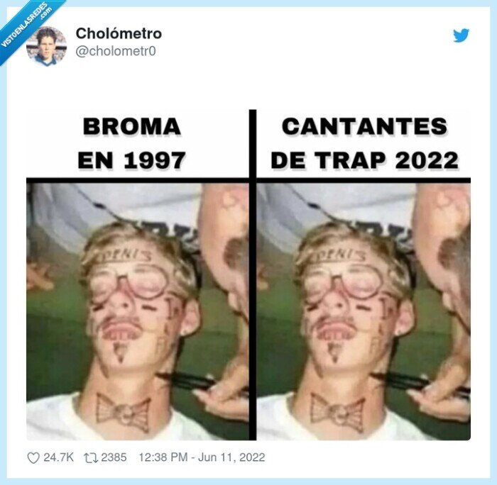 tatuajes,trap,cara,bromas