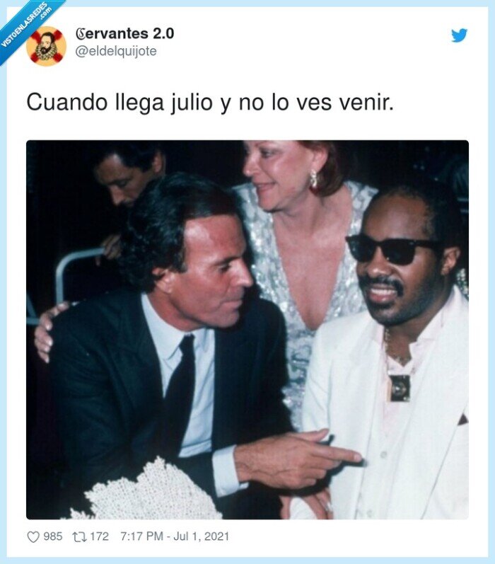 llega,julio iglesias,ver,stevie wonder