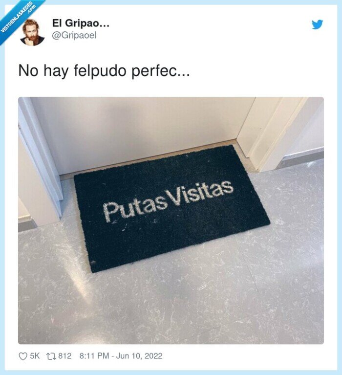 felpudo,perfecto,visitas