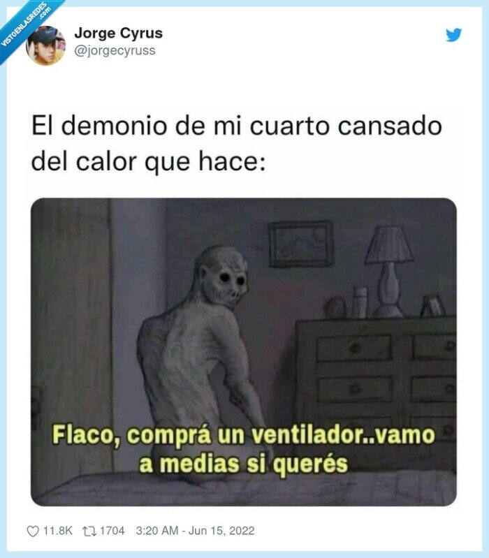 demonio,ventilador,calor,cansado