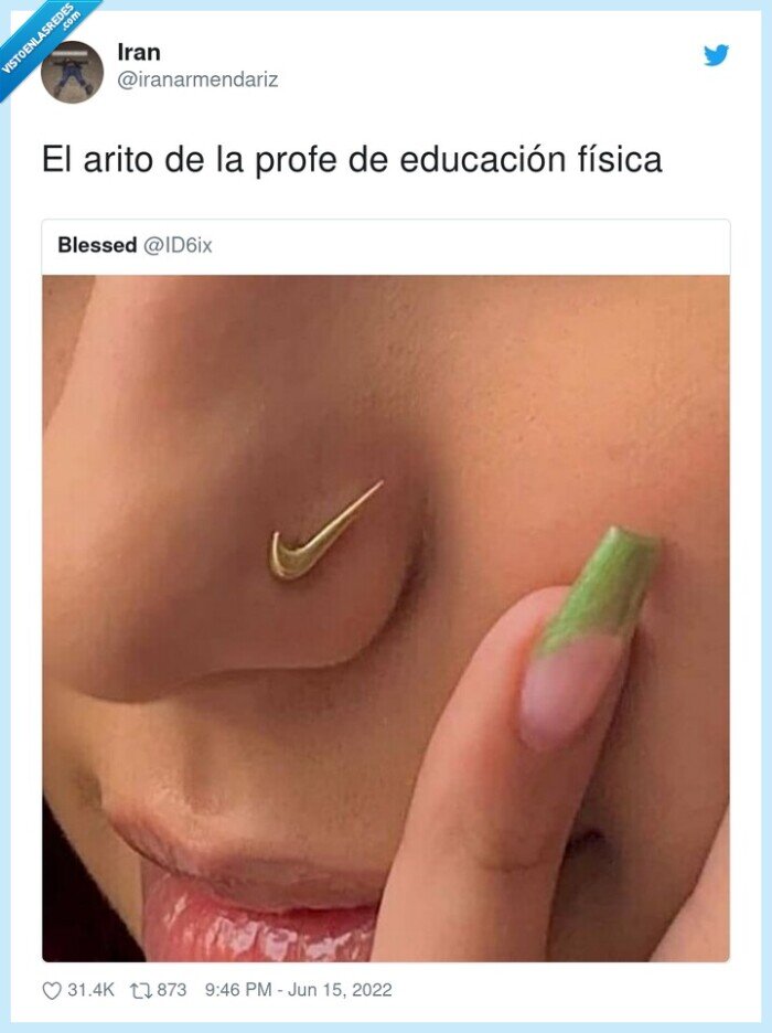educación física,arito,profe,piercing,nike