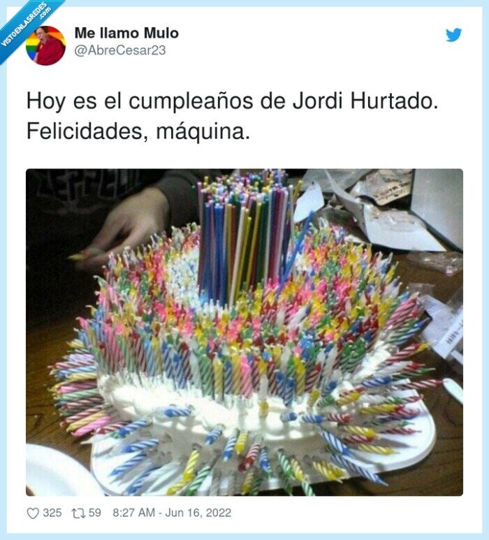 felicidades,cumpleaños,máquina,jordi hurtado,hoy