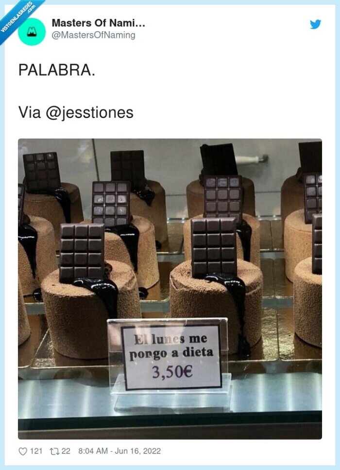 me pongo a dieta,postre,chocolate