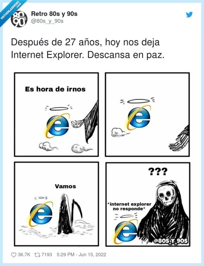 microsoft,rip,internet explorer,descansa,años