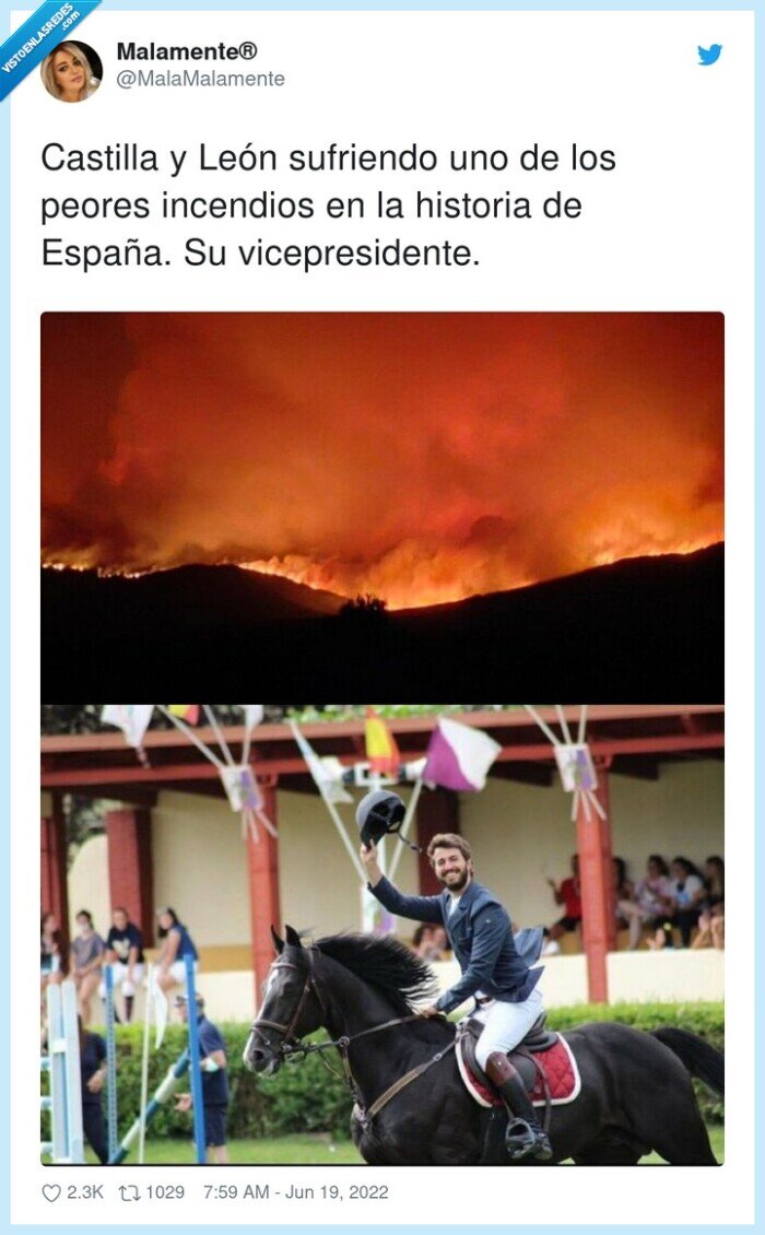 vicepresidente,incendios,sufriendo,castilla y león,españa