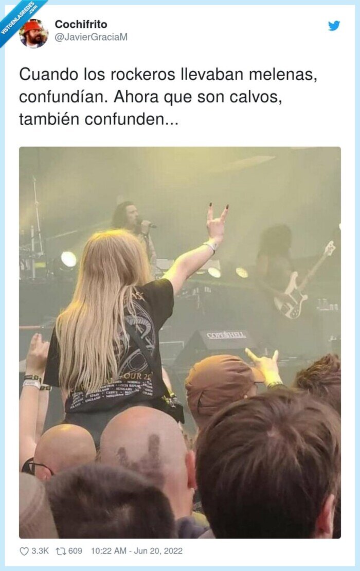 confundíirn,rockeros,llevar,melenas