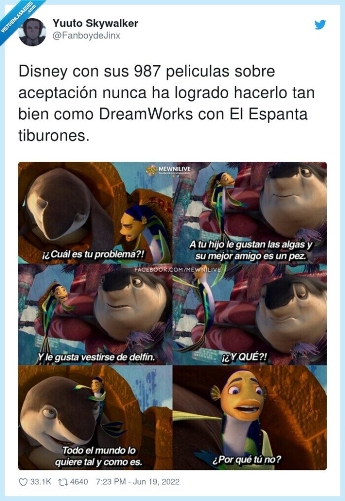 aceptación,dreamworks,espantatiburones,pelicula