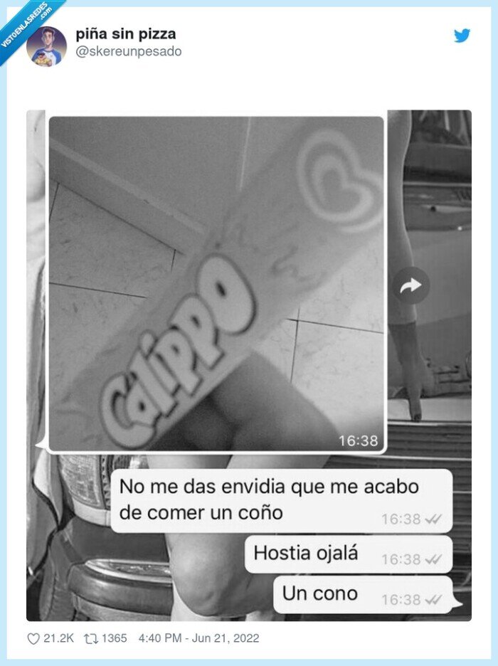 cono,envidia,calippo