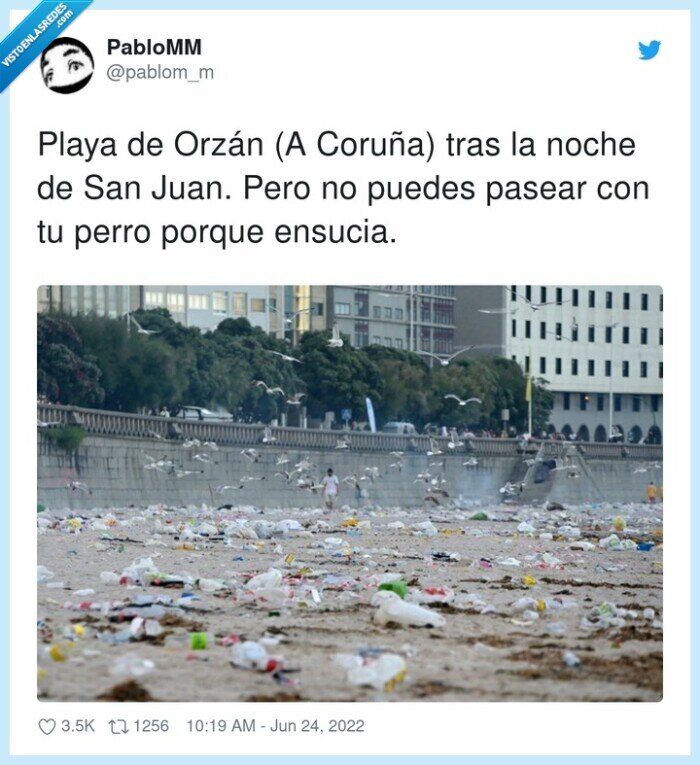 a coruña,ensucia,orzán,playa,suciedad,plásticos
