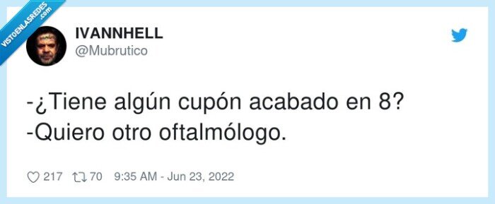 oftalmólogo,acabado,cupón,quiero