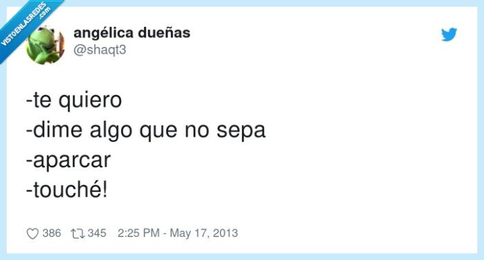 touché,aparcar,saber