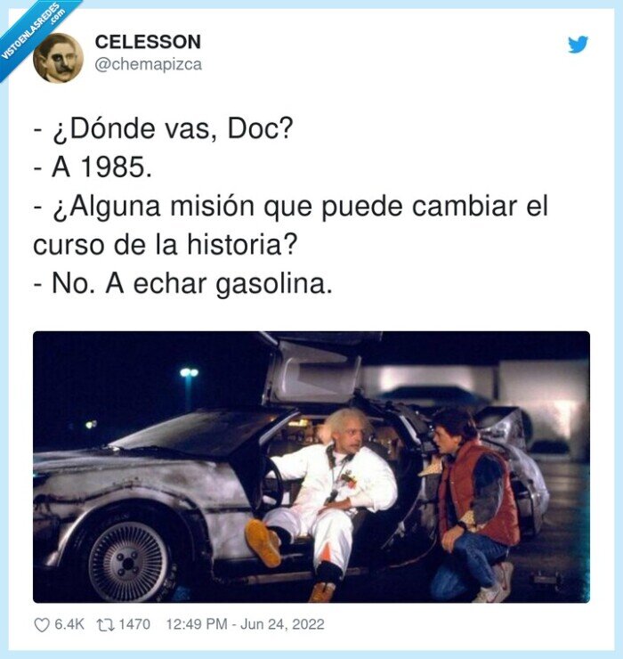 gasolina,historia,cambiar,misión,regreso al futuro