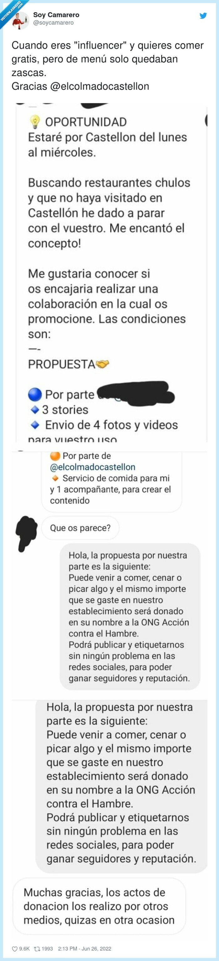 influencer,zasca,gratis,comer