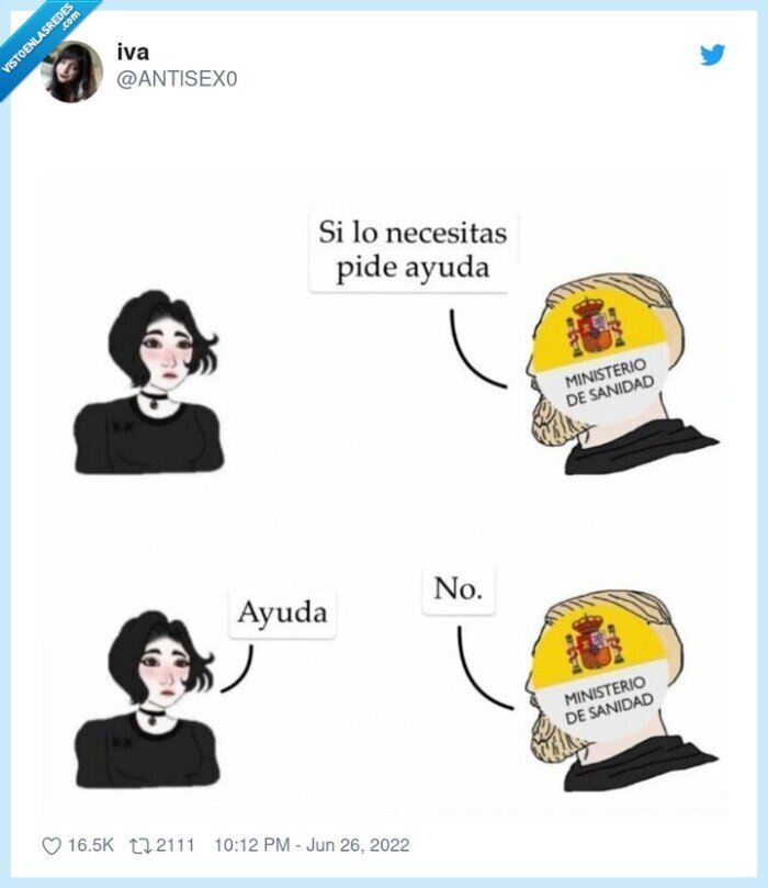 no,ayuda,ministerio de sanidad