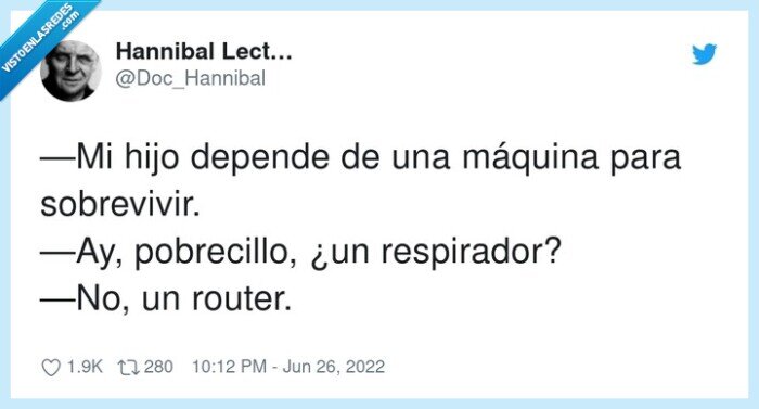 pobrecillo,sobrevivir,respirador,máquina,depender,router