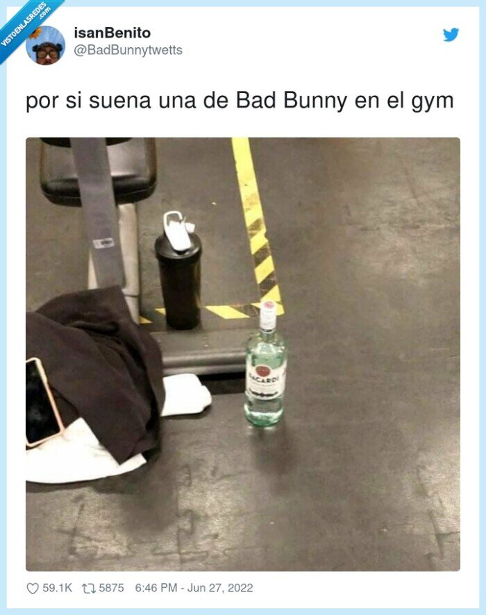 suena,bad bunny,ron,canción,gym