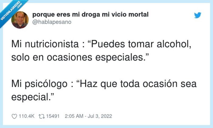 nutricionista,psicólogo,ocasiones especiales,alcohol