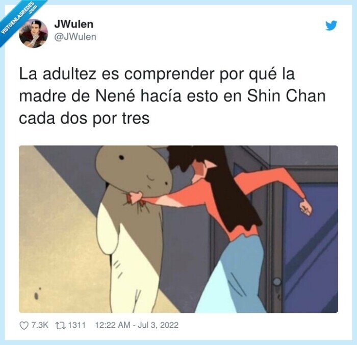 comprender,adultez,shin chan,madre,nené