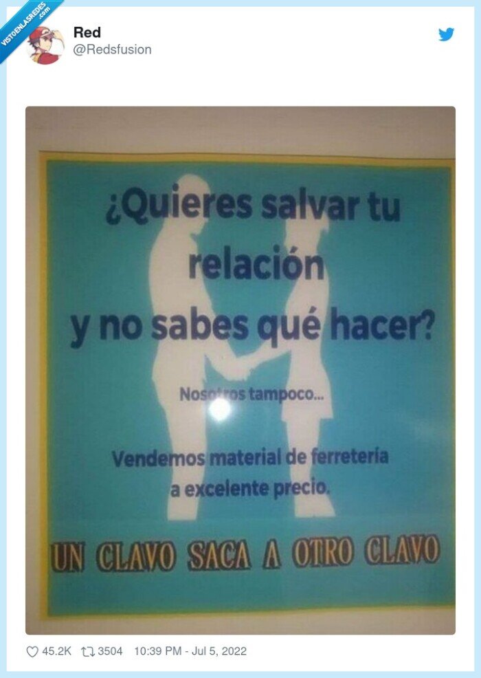 pareja,relación,ferretería,clavo