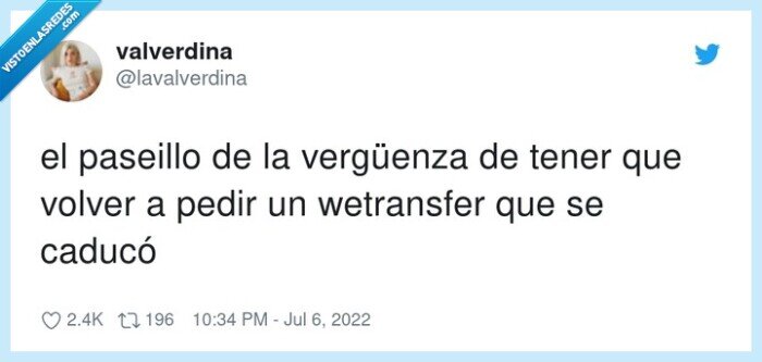 wetransfer,vergüenza,caducado
