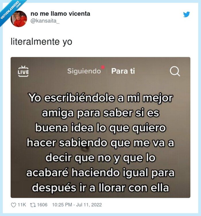 amiga,opinión,da igual,llorar