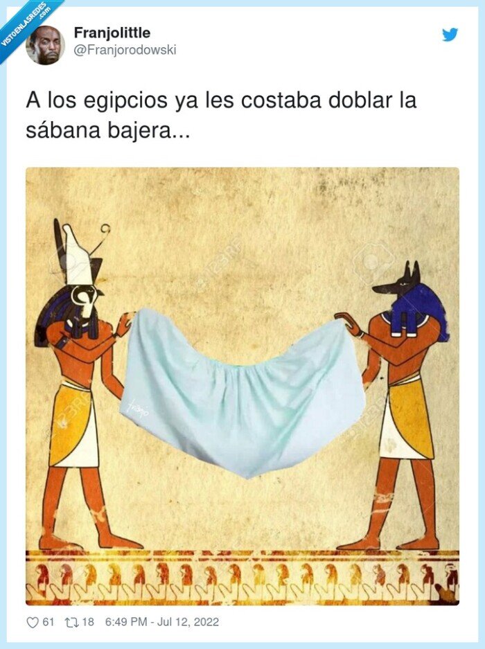egipcios,costaba,sábana,doblar,bajera