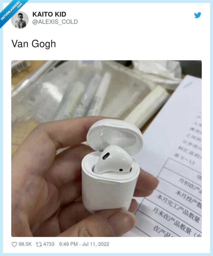 gogh,van gogh,airpods,uno,oreja