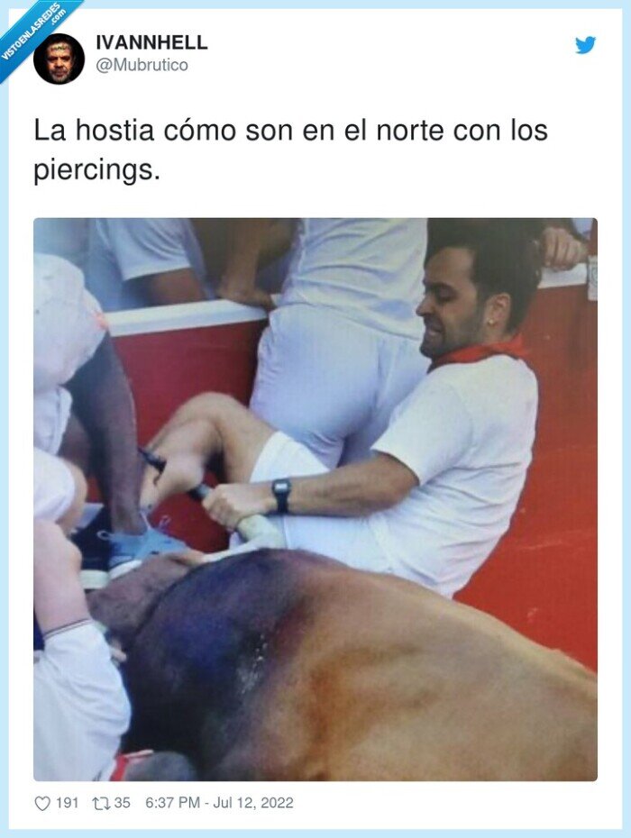 piercings,hostia,sanfermin,cornada