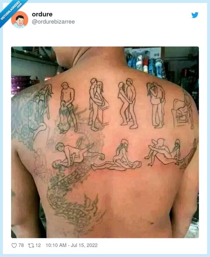 kamasutra,tatuajes,espalda,dragón