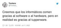 Enlace a Qué haríamos sin el tupperware, por @Tontero_