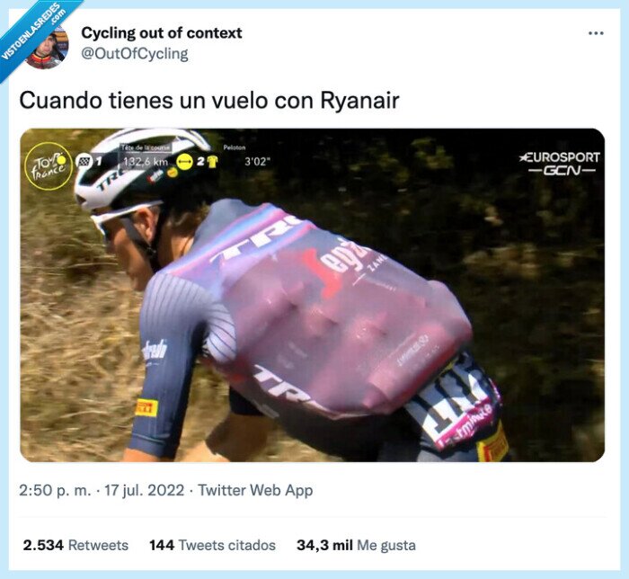 ciclista,equipaje,cargado