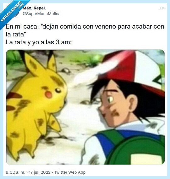 rata,veneno,pikachu,comida