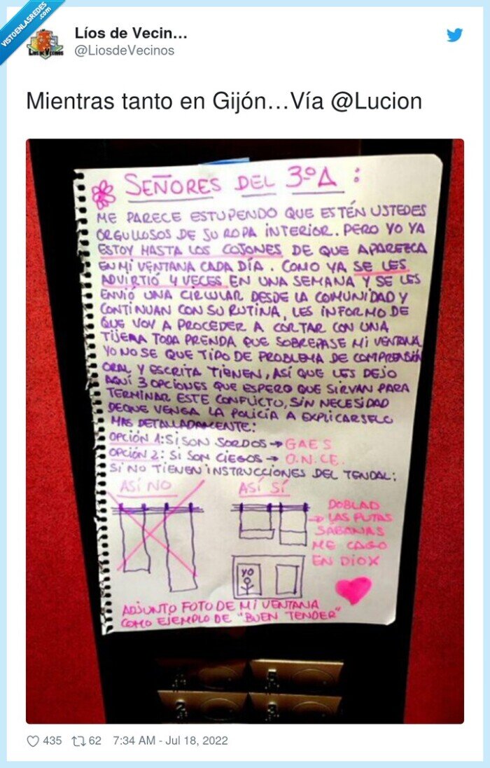 ropa interior,nota,vecinos