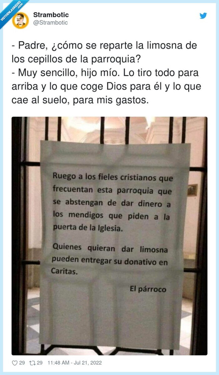 parroquia,sencillo,cepillos,repartir,limosna