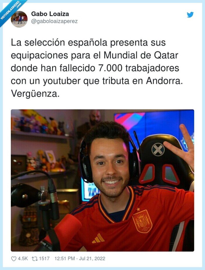 trabajadores,equipaciones,selección española,vergüenza,andorra,thegrefg