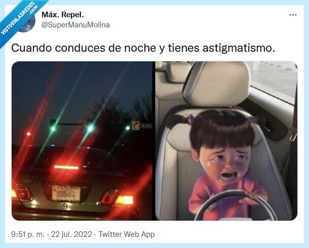 astigmatismo,conducir,noche