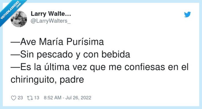 chiringuito,confesar,ave purísima,pescado,maría