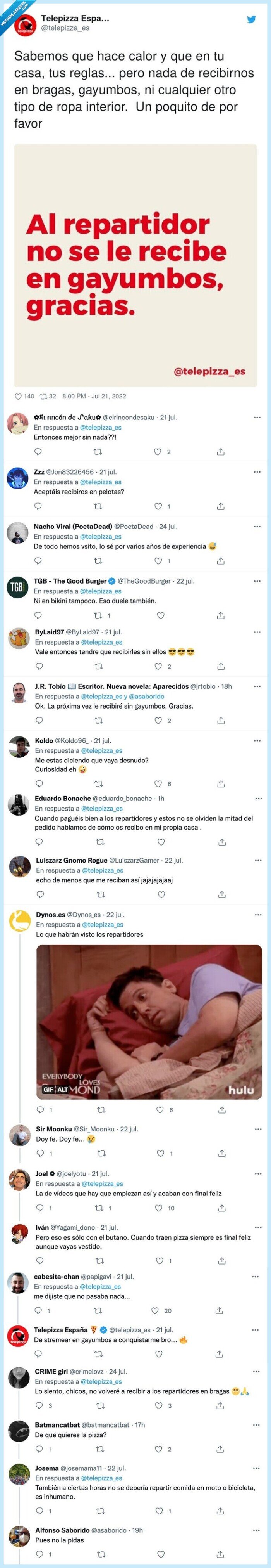 recibir,gayumbos,pizza,telepizza