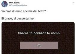 Enlace a Despertarse manco, por @supermanumolina