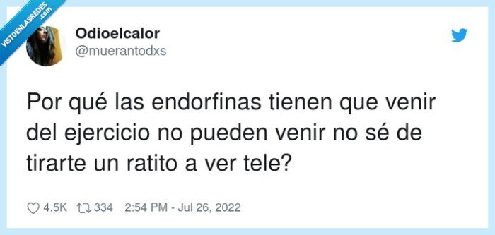 endorfinas,ejercicio,televisión