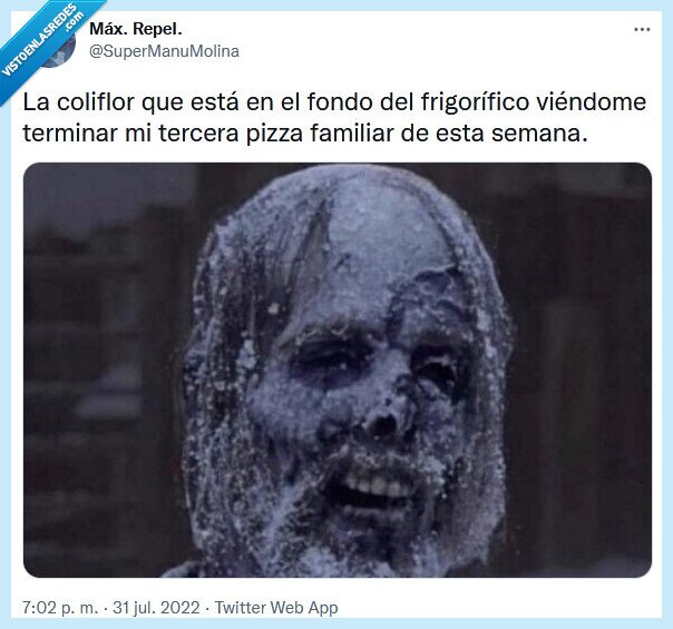 coliflor,pizza,frigorífico,fondo