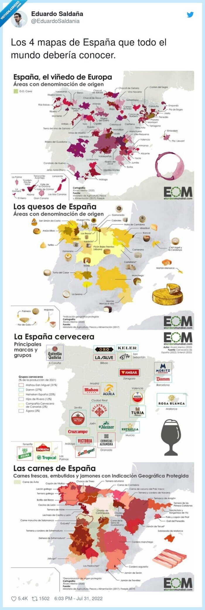 mapas,españa,cerveza,vino,queso
